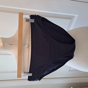 Athleta Womens Navy Bikini Swim Bottoms Ruched Sides S-M